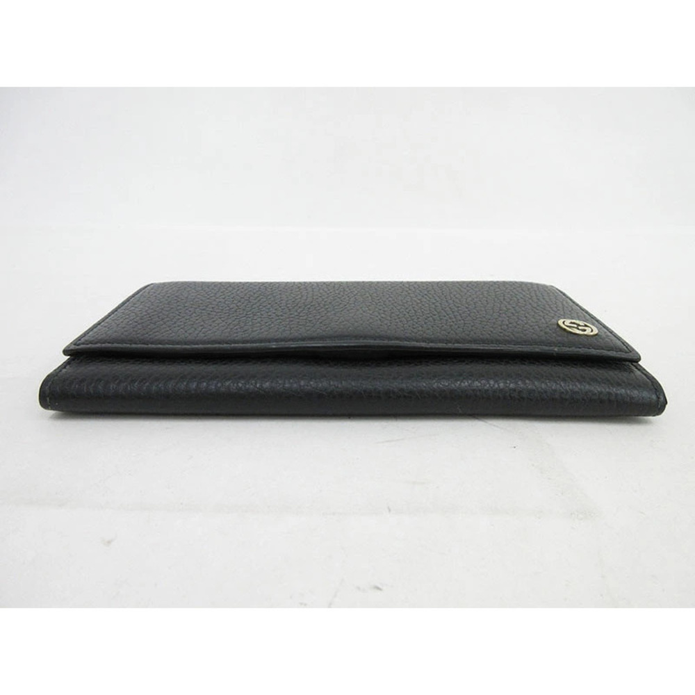 GUCCI Long Wallet Interlocking Black Leather - Picture 3 of 9